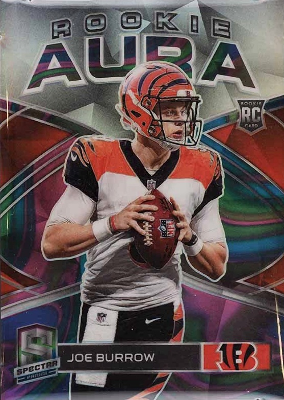 2020 Panini Spectra Rookie Aura Joe Burrow #RA17 Football Card