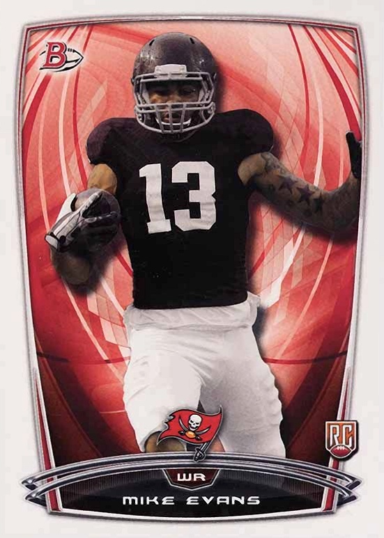 2014 Bowman Rookies Mike Evans #66 Football Card