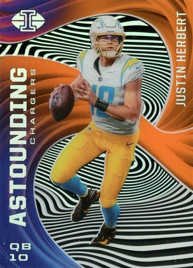 2020 Panini Illusions Astounding Justin Herbert #A3 Football Card