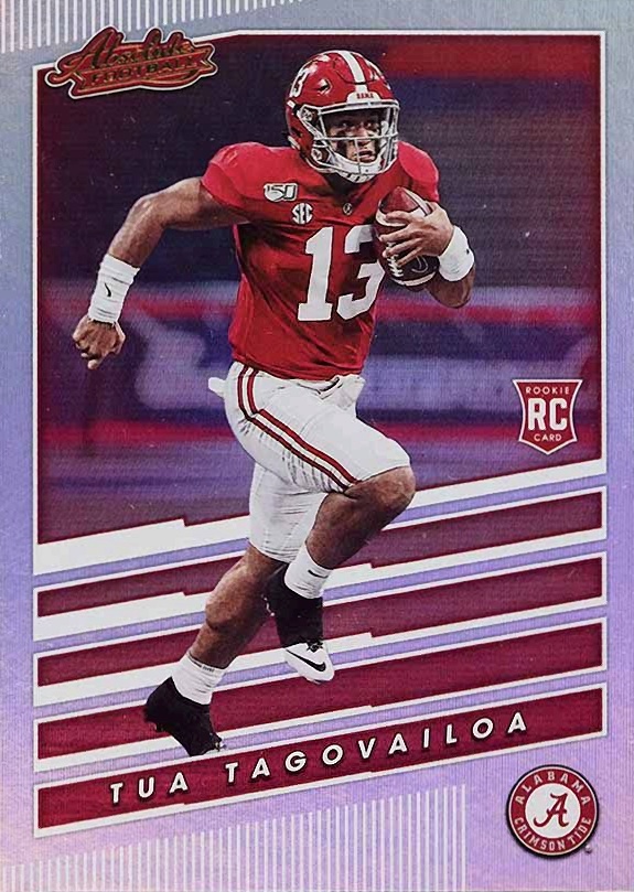 2020 Panini Chronicles Draft Picks Absolute Rookies Spectrum Tua Tagovailoa #3 Football Card