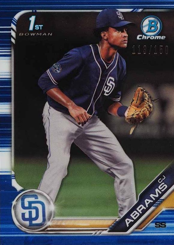 2019 Bowman Draft CJ Abrams #BDC85 Baseball Card