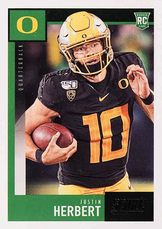 2020 Panini Score Justin Herbert #362 Football Card