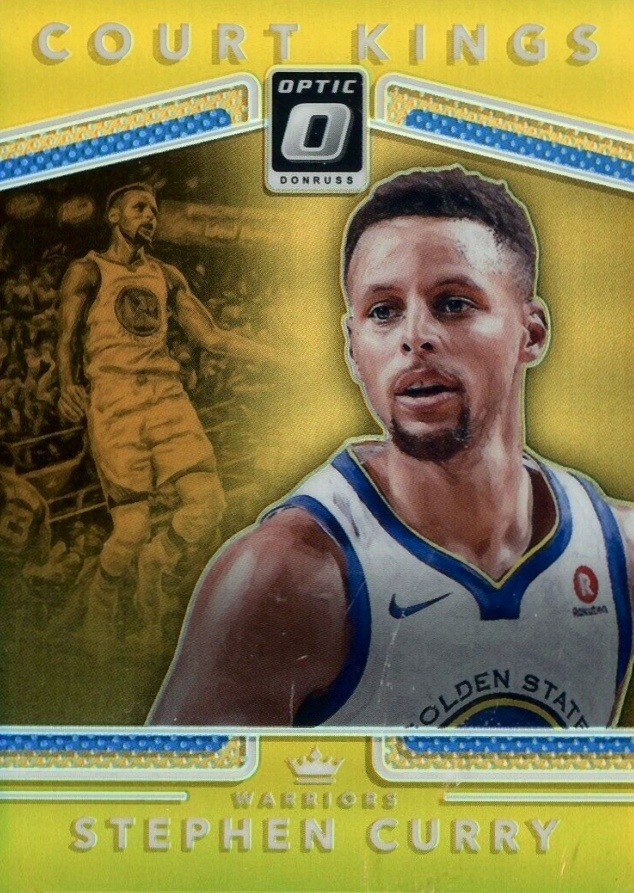 2017 Panini Donruss Optic Court Kings Stephen Curry #35 Basketball Card