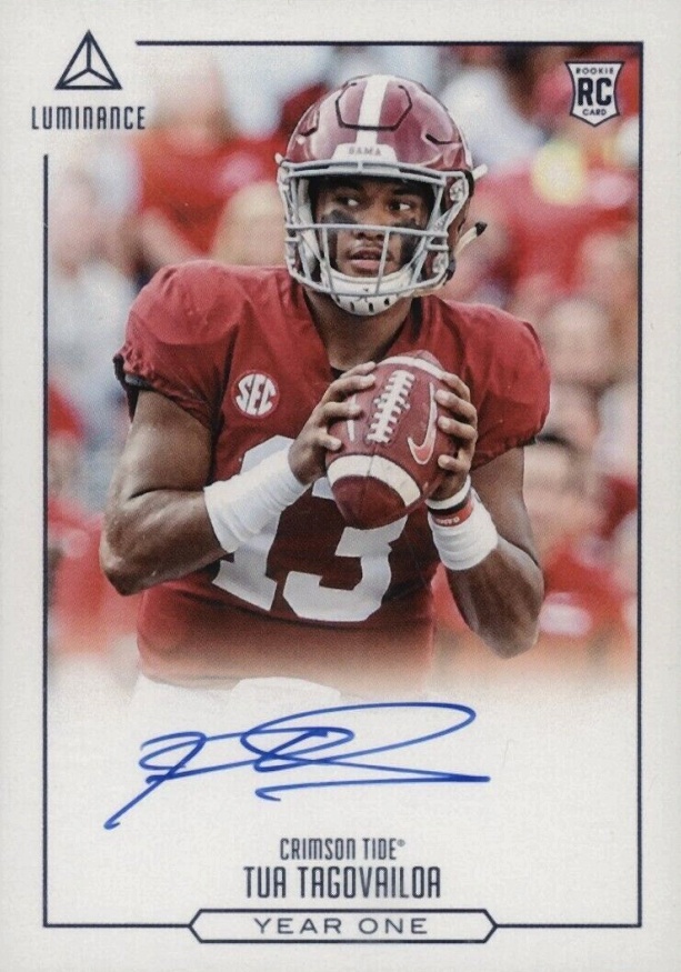 2020 Panini Luminance Year One Signatures RPS Tua Tagovailoa #YOTT Football Card