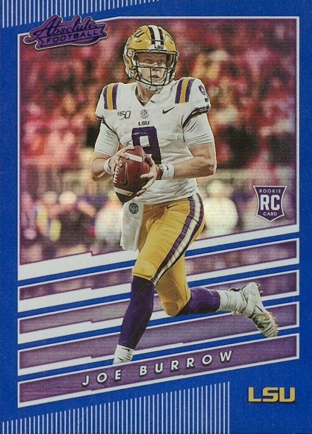 2020 Panini Chronicles Draft Picks Absolute Rookies Spectrum Joe Burrow #1 Football Card