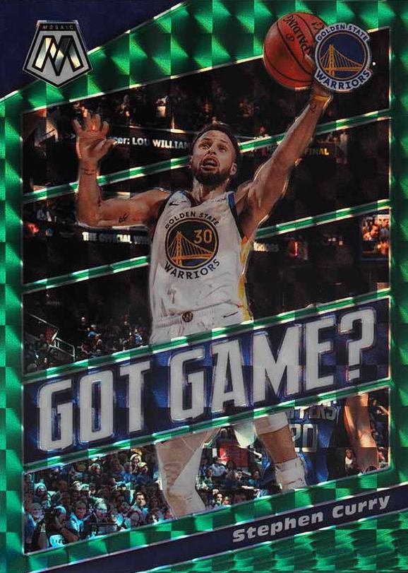 2019 Panini Mosaic Got Game Stephen Curry #9 Basketball Card