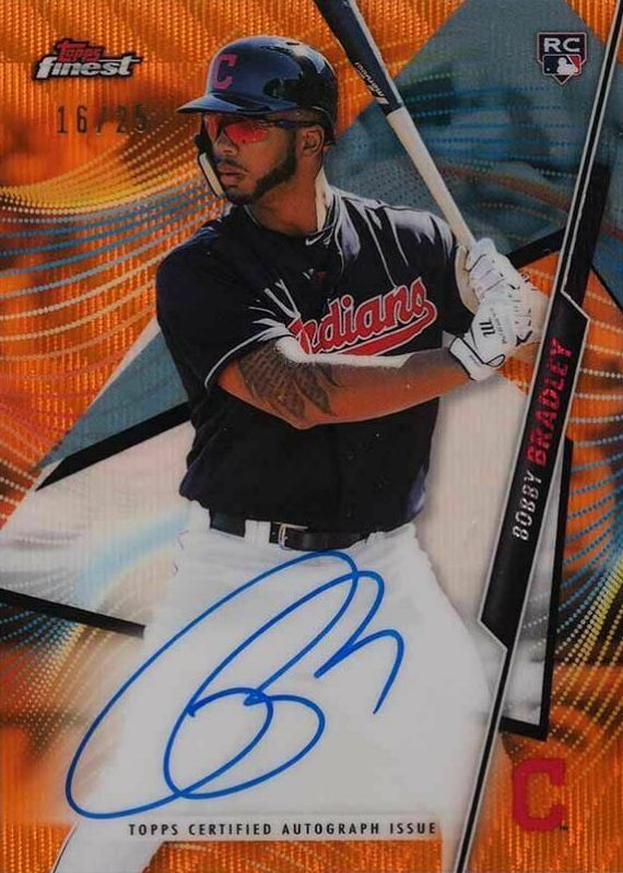 2020 Finest Autographs Bobby Bradley #FABBR Baseball Card