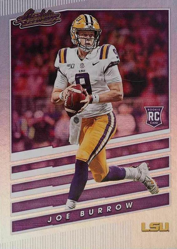 2020 Panini Chronicles Draft Picks Absolute Rookies Spectrum Joe Burrow #1 Football Card