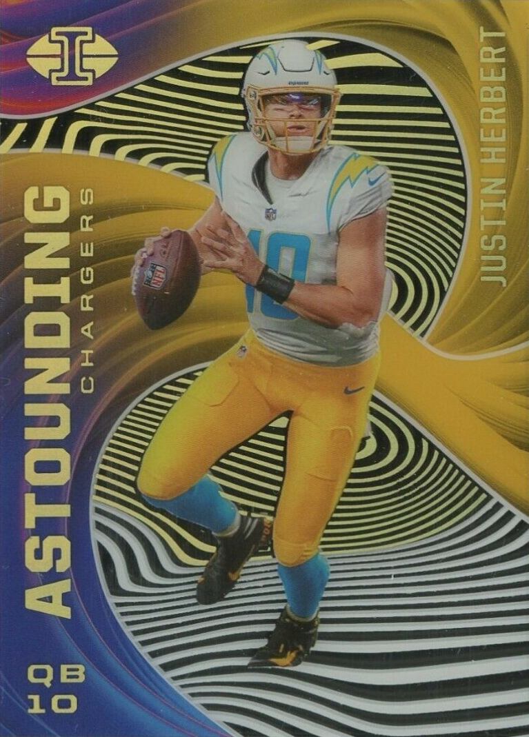 2020 Panini Illusions Astounding Justin Herbert #A3 Football Card