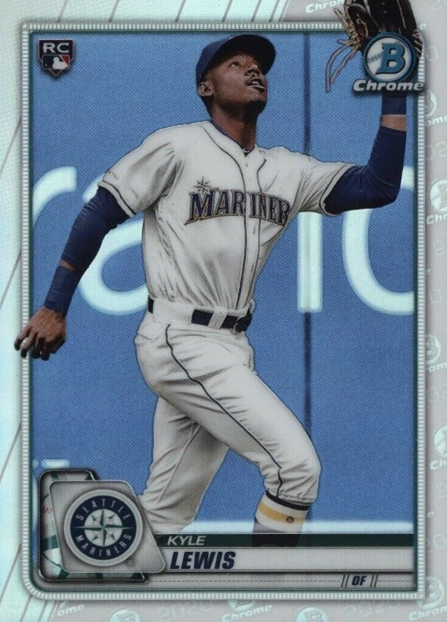 2020 Bowman Chrome Kyle Lewis #90 Baseball Card