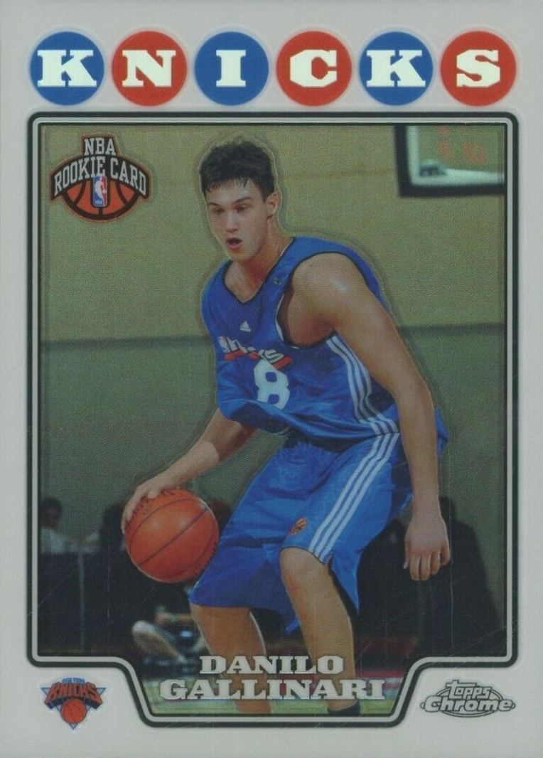 2008 Topps Chrome Danilo Gallinari #186 Basketball Card