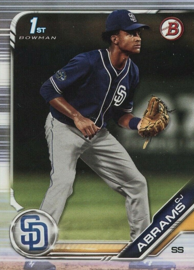 2019 Bowman Draft CJ Abrams #BD85 Baseball Card