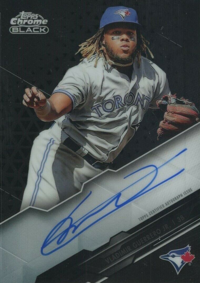 2020 Topps Chrome Black Autographs Vladimir Guerrero Jr. #VGJ Baseball Card