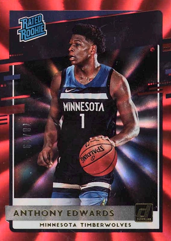 2020 Panini Donruss Anthony Edwards #201 Basketball Card