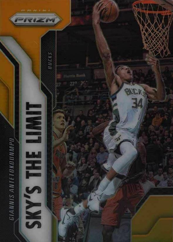 2016 Panini Prizm Sky's the Limit Giannis Antetokounmpo #7 Basketball Card