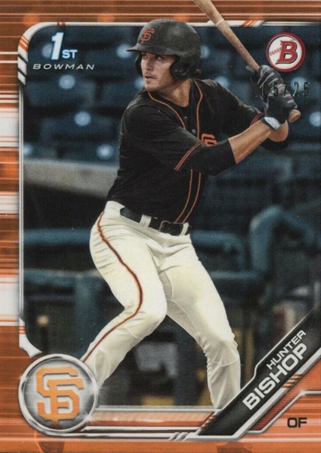 2019 Bowman Draft Hunter Bishop #BD31 Baseball Card