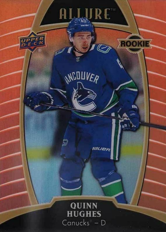 2019 Upper Deck Allure Quinn Hughes #66 Hockey Card