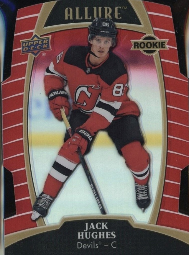 2019 Upper Deck Allure Jack Hughes #100 Hockey Card