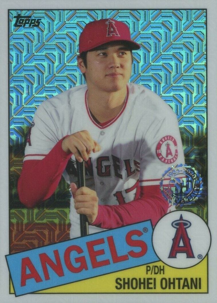 2020 Topps Silver Pack 1985 Chrome Promo Shohei Ohtani #2 Baseball Card