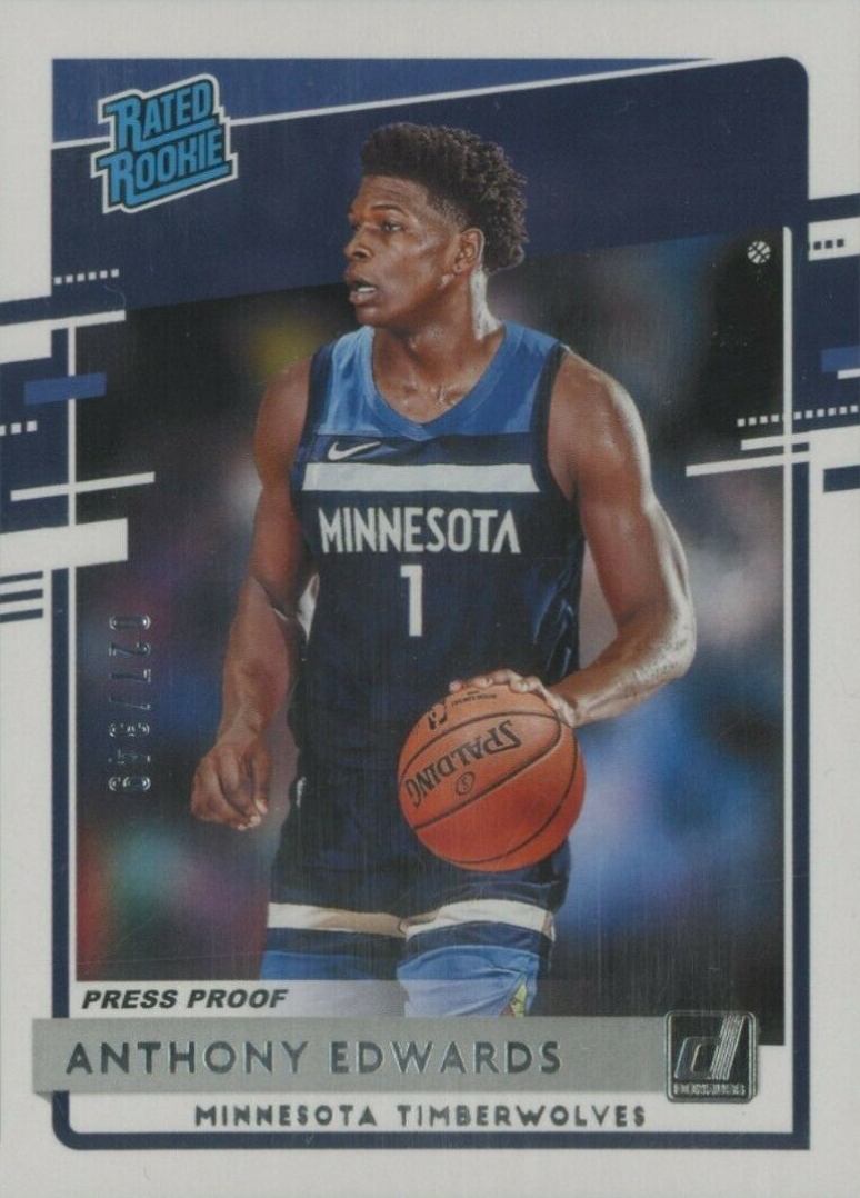 2020 Panini Donruss Anthony Edwards #201 Basketball Card