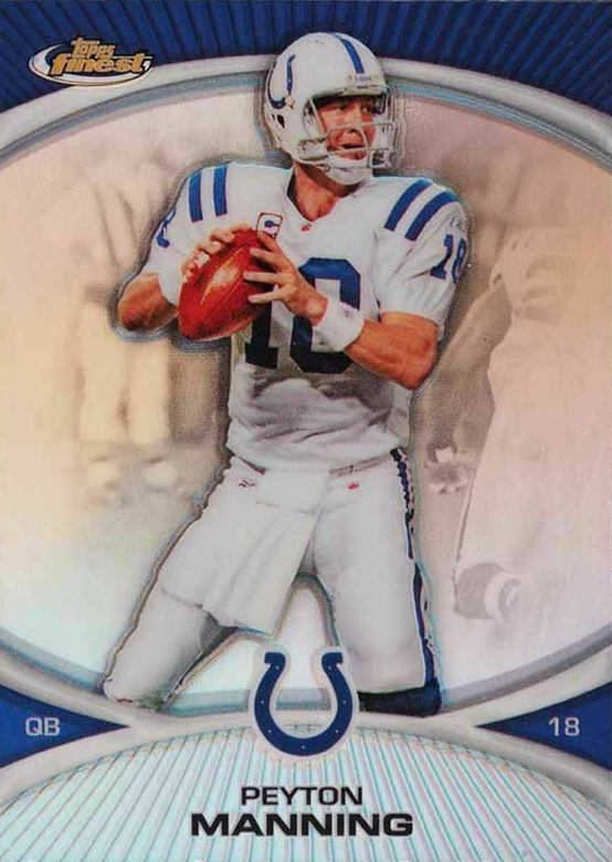 2010 Finest Peyton Manning #10 Football Card