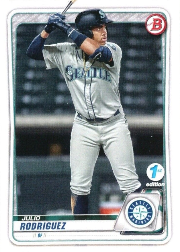 2020 Bowman Draft 1st Edition Julio Rodriguez #BD188 Baseball Card