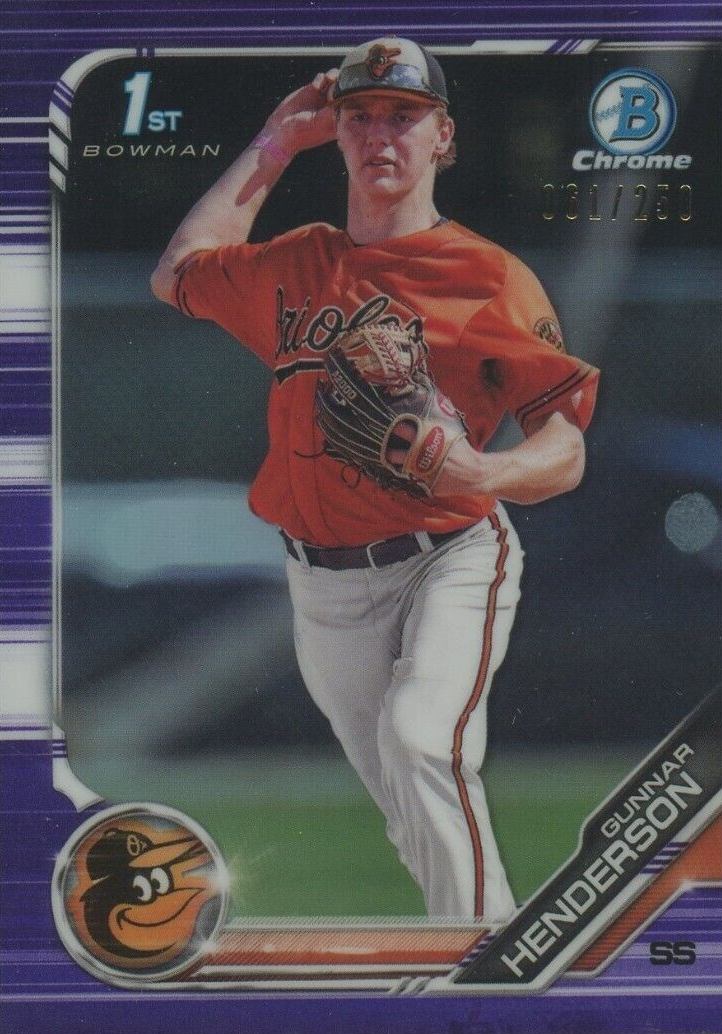 2019 Bowman Draft Gunnar Henderson #BDC22 Baseball Card