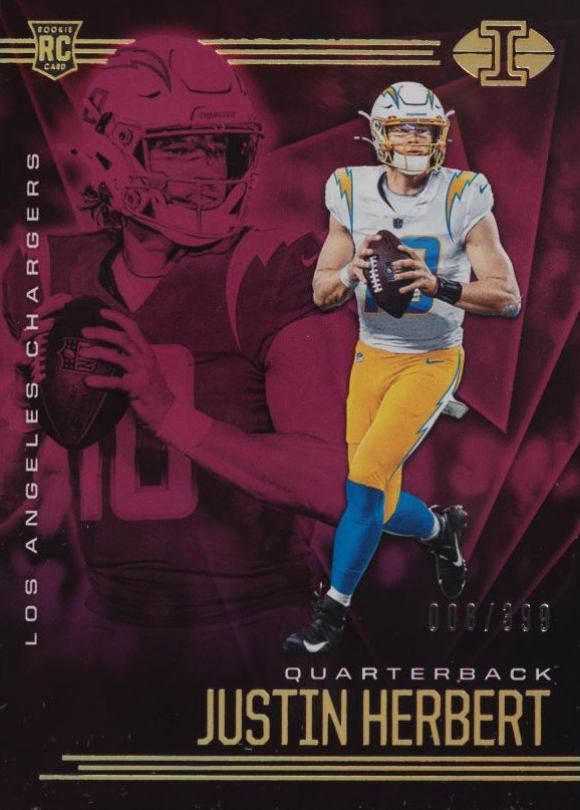 2020 Panini Illusions Justin Herbert #7 Football Card