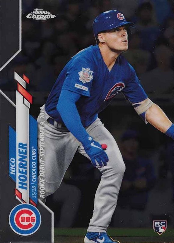 2020 Topps Chrome Update Nico Hoerner #U55 Baseball Card