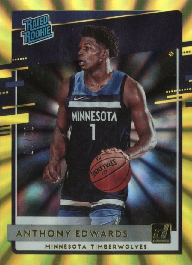 2020 Panini Donruss Anthony Edwards #201 Basketball Card