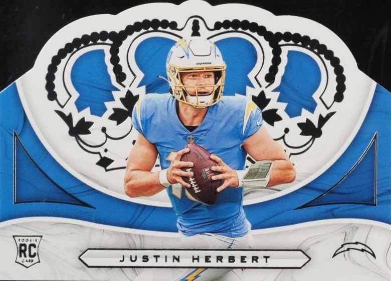 2020 Panini Chronicles Crown Royale Justin Herbert #CR3 Football Card