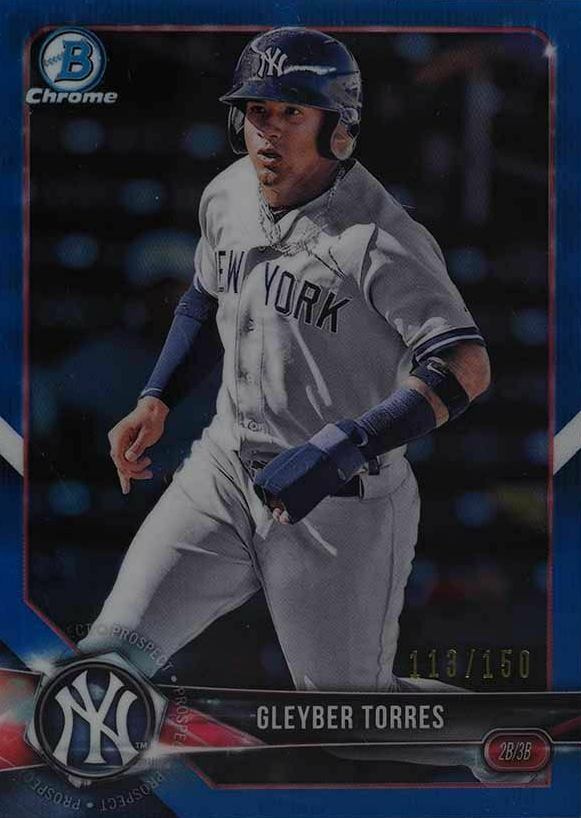 2018 Bowman Prospects Chrome Gleyber Torres #100 Baseball Card