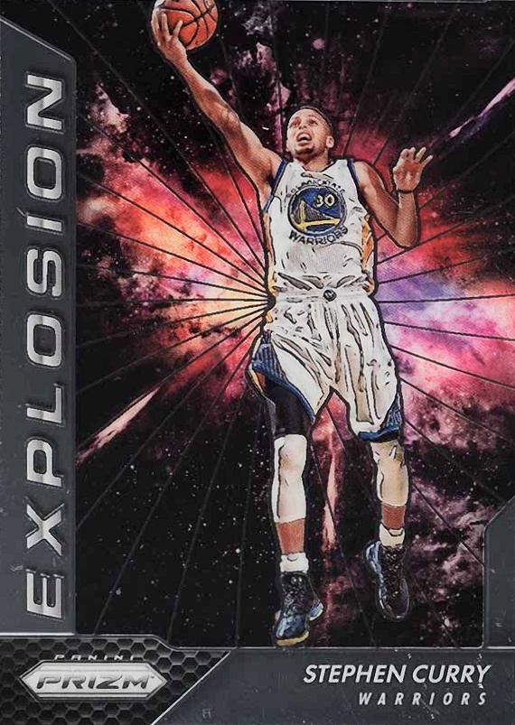 2016 Panini Prizm Explosion Stephen Curry #17 Basketball Card