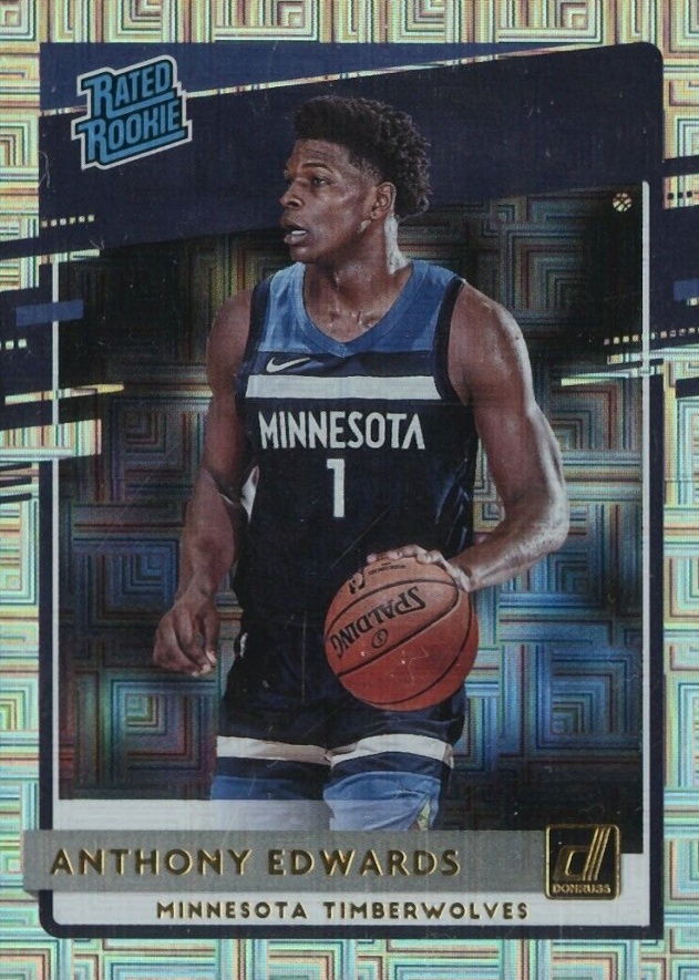 2020 Panini Donruss Anthony Edwards #201 Basketball Card