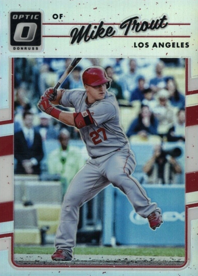 2017 Panini Donruss Optic Mike Trout #107 Baseball Card