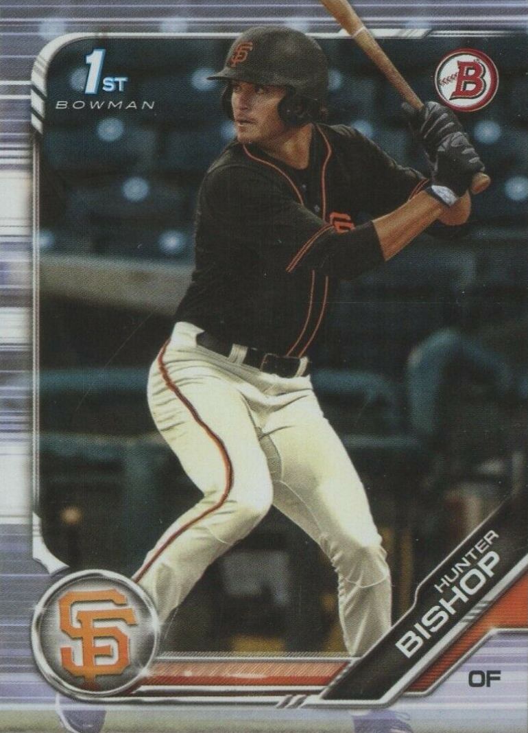 2019 Bowman Draft Hunter Bishop #BD31 Baseball Card