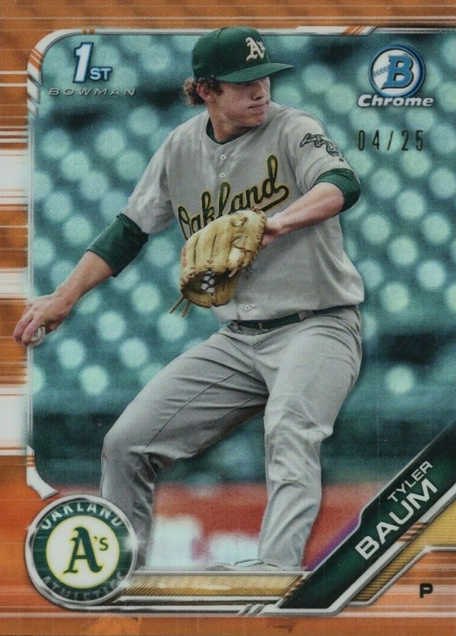 2019 Bowman Draft Tyler Baum #BDC109 Baseball Card