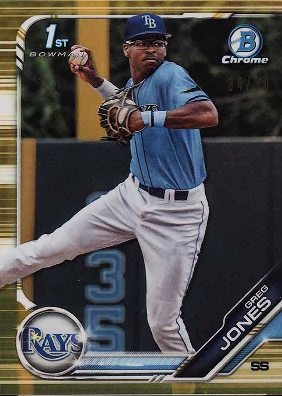 2019 Bowman Draft Greg Jones #BDC66 Baseball Card