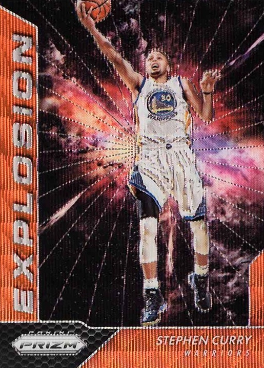 2016 Panini Prizm Explosion Stephen Curry #17 Basketball Card