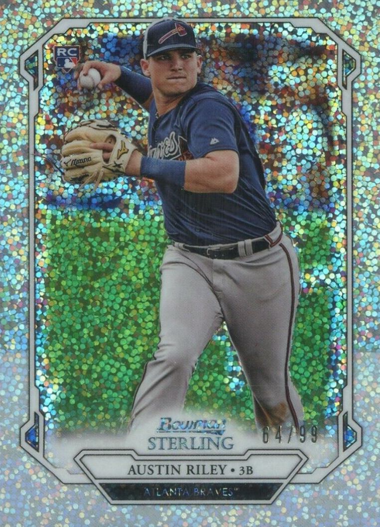 2019 Bowman Sterling Austin Riley #BSR69 Baseball Card