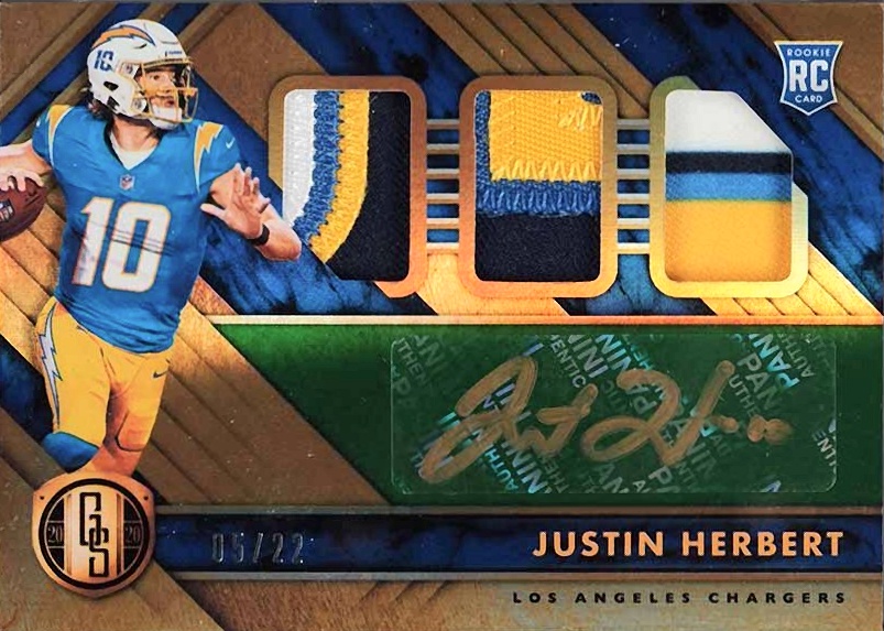 2020 Panini Gold Standard Justin Herbert #274 Football Card