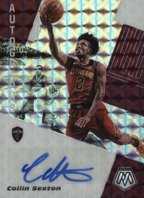 2019 Panini Mosaic Autographs Mosaic Collin Sexton #AMCSX Basketball Card