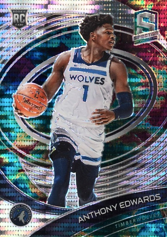 2020 Panini Spectra Anthony Edwards #101 Basketball Card