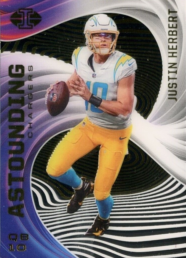 2020 Panini Illusions Astounding Justin Herbert #A3 Football Card