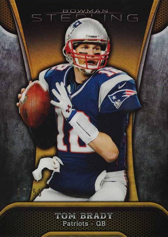 2013 Bowman Sterling Tom Brady #10 Football Card