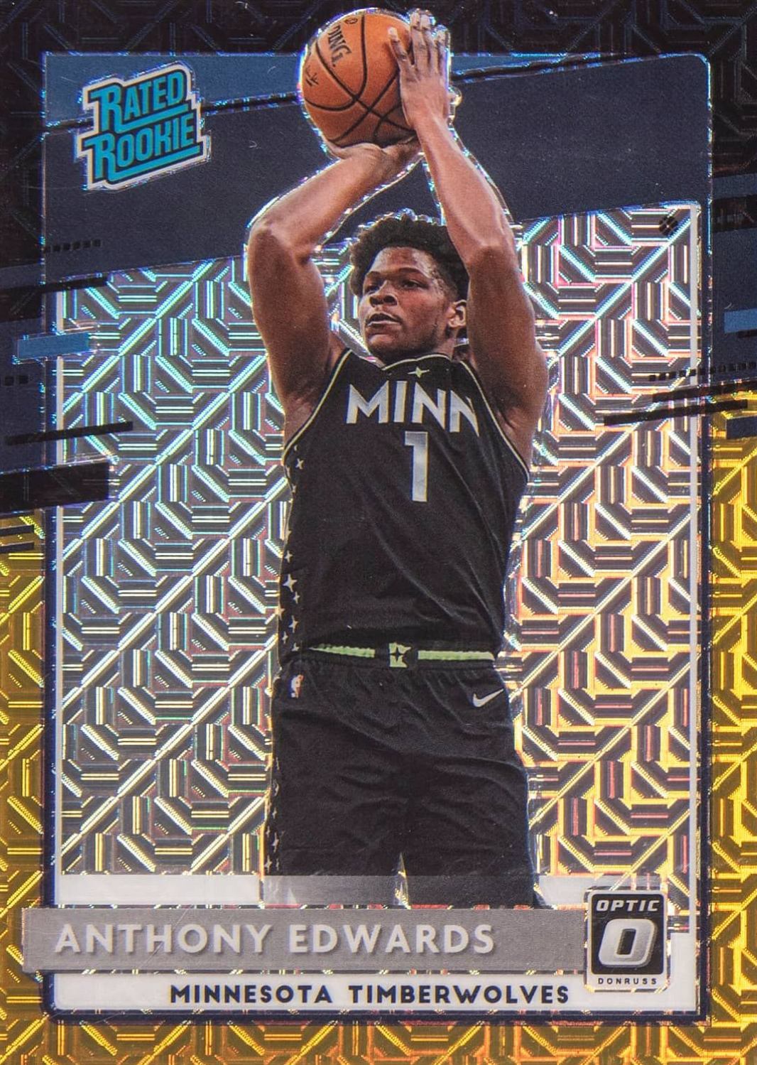 2020 Panini Donruss Optic Anthony Edwards #151 Basketball Card