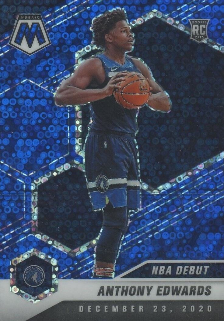 2020  Panini Mosaic Anthony Edwards #261 Basketball Card