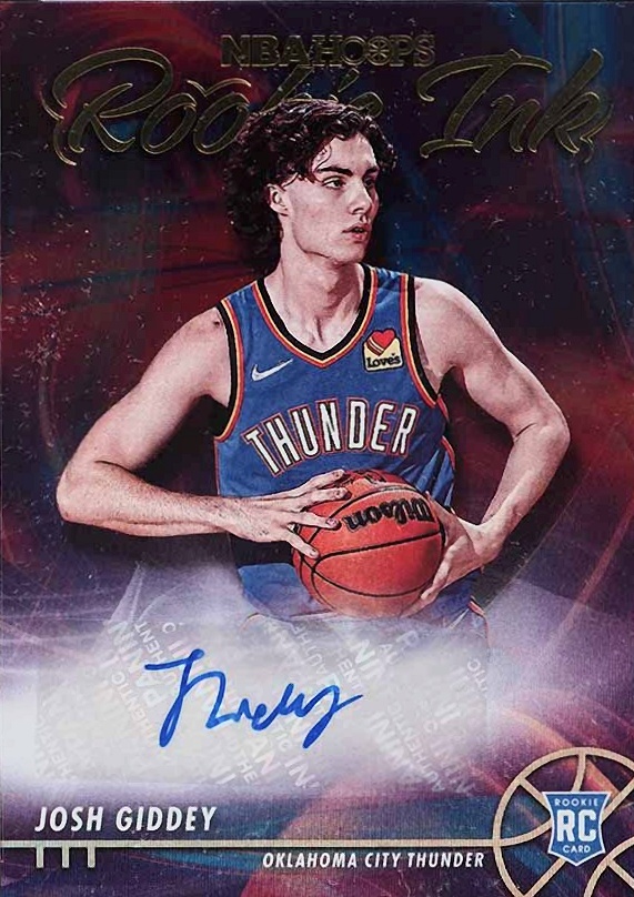 2021 Panini NBA Hoops Rookie Ink Josh Giddey #RIJGD Basketball Card