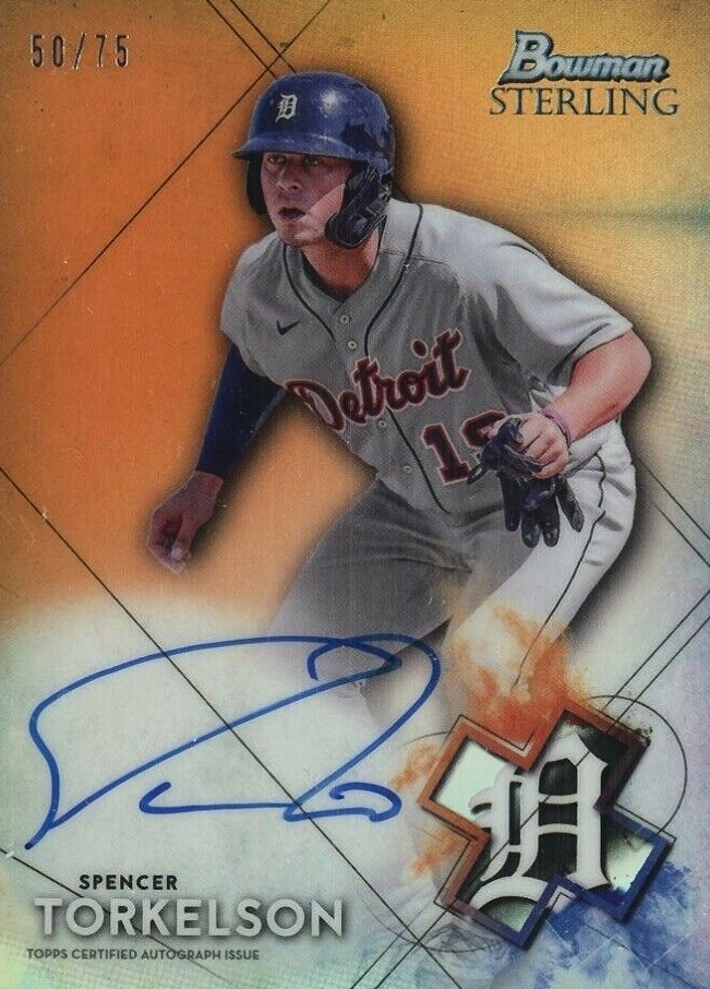 2021 Bowman Sterling Prospect Autographs Spencer Torkelson #BSPAST Baseball Card