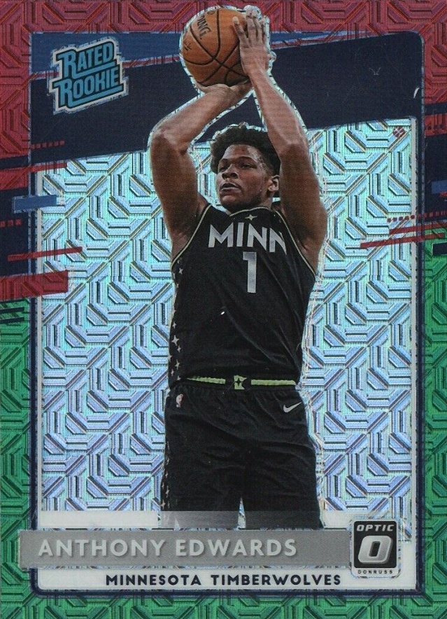 2020 Panini Donruss Optic Anthony Edwards #151 Basketball Card